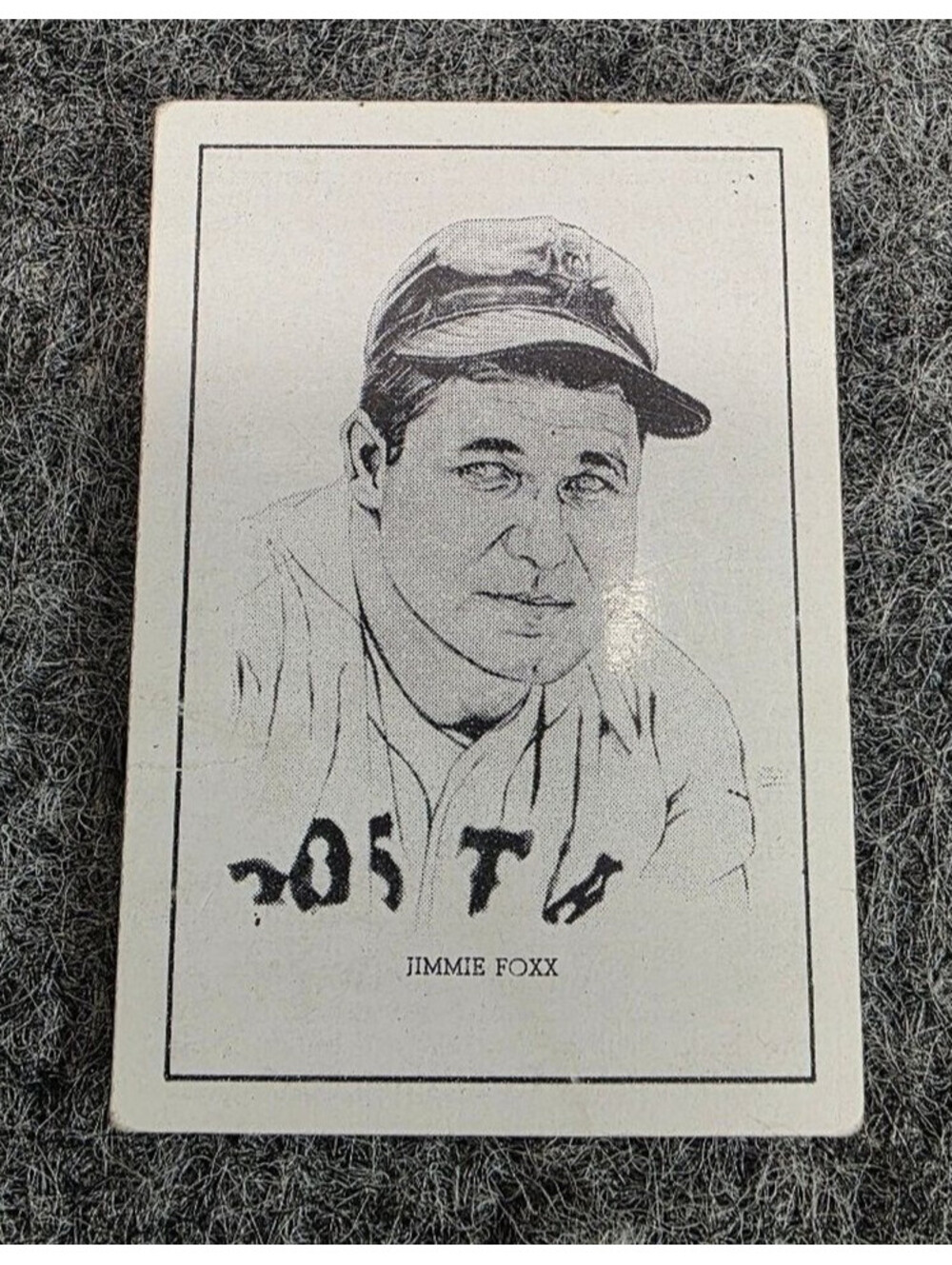 Jimmie Foxx 1950 R. Callahan Baseball Card Original #1